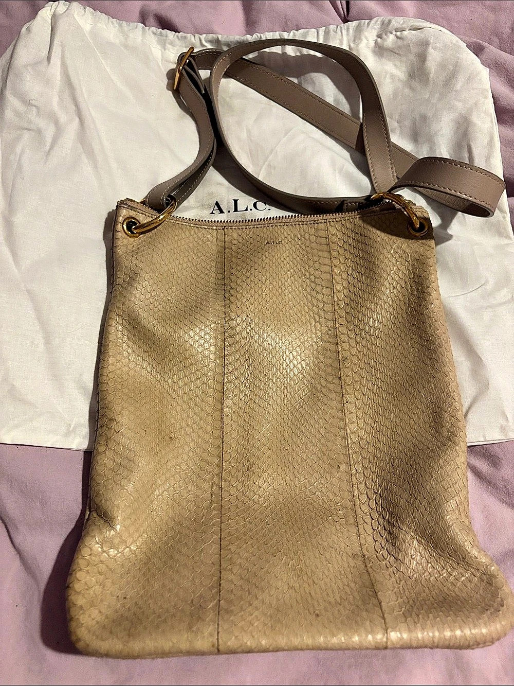 A.L.C. Shoulder Bag in Beige